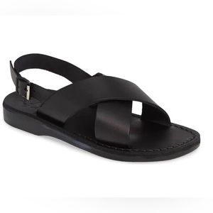 Mens Jerusalem sandals. Never worn. Size 42 ( 8.5 in US). Color Black